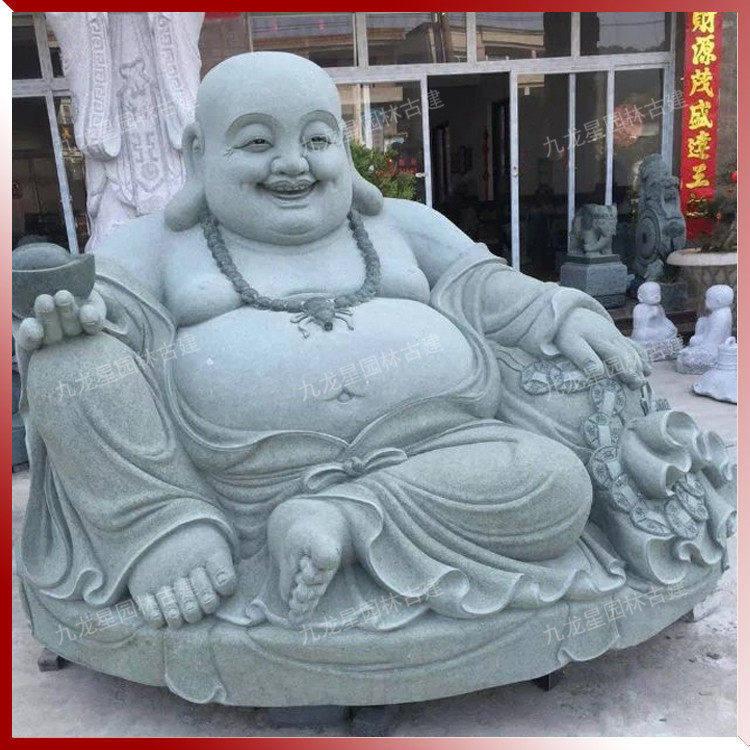 石雕弥勒佛像图片