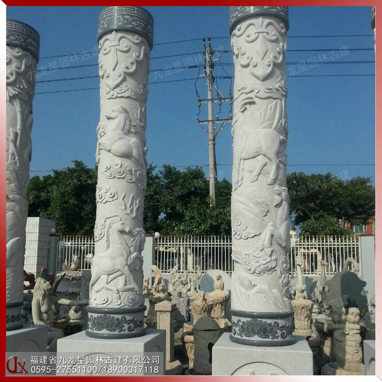 福建圆柱石雕图片