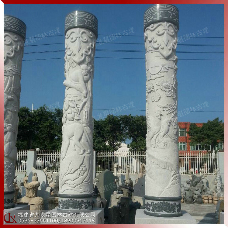 福建圆柱石雕图片