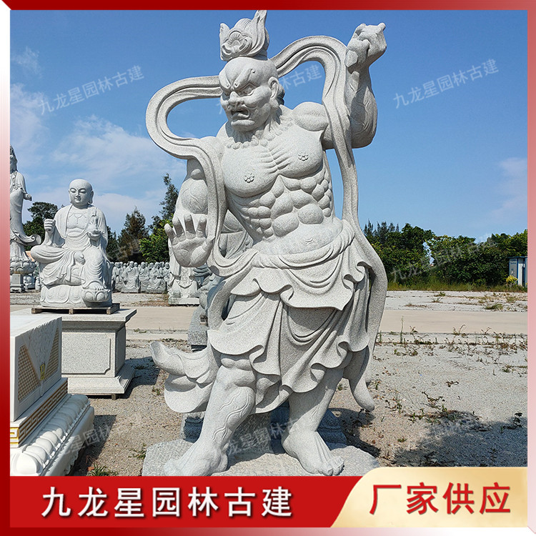 石雕哼哈二将图片