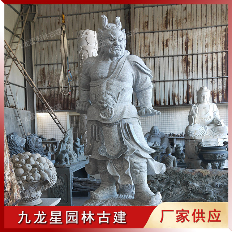 石雕哼哈二将图片