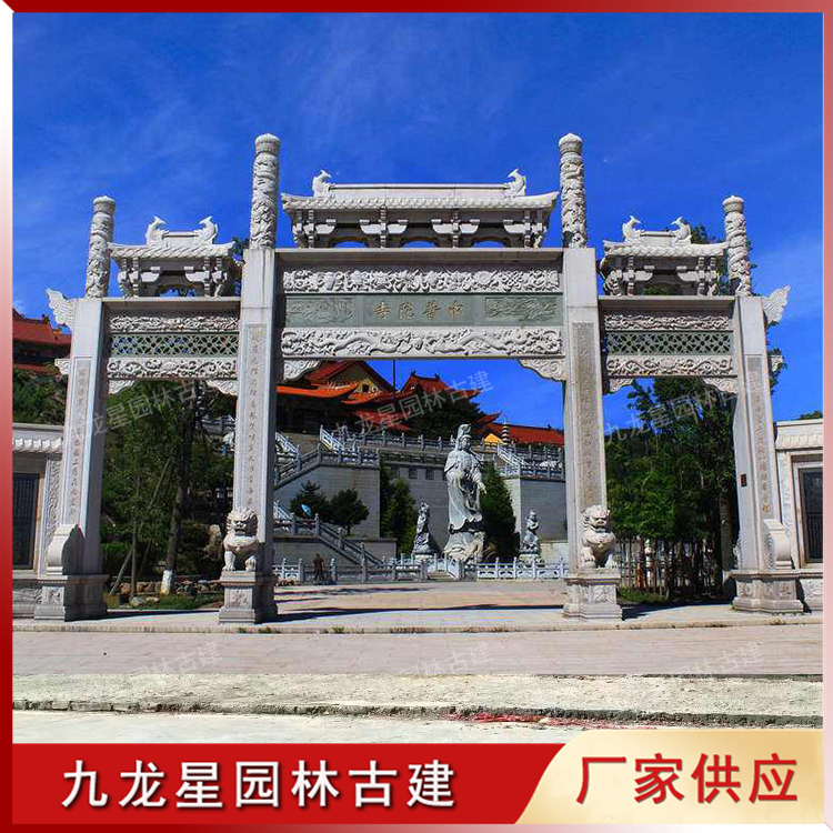 寺庙山门图片