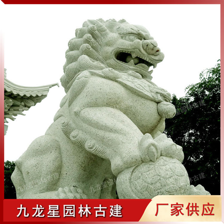 石雕北京狮图片