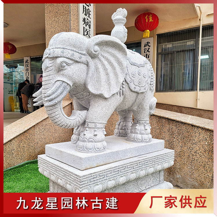 石雕大象图片