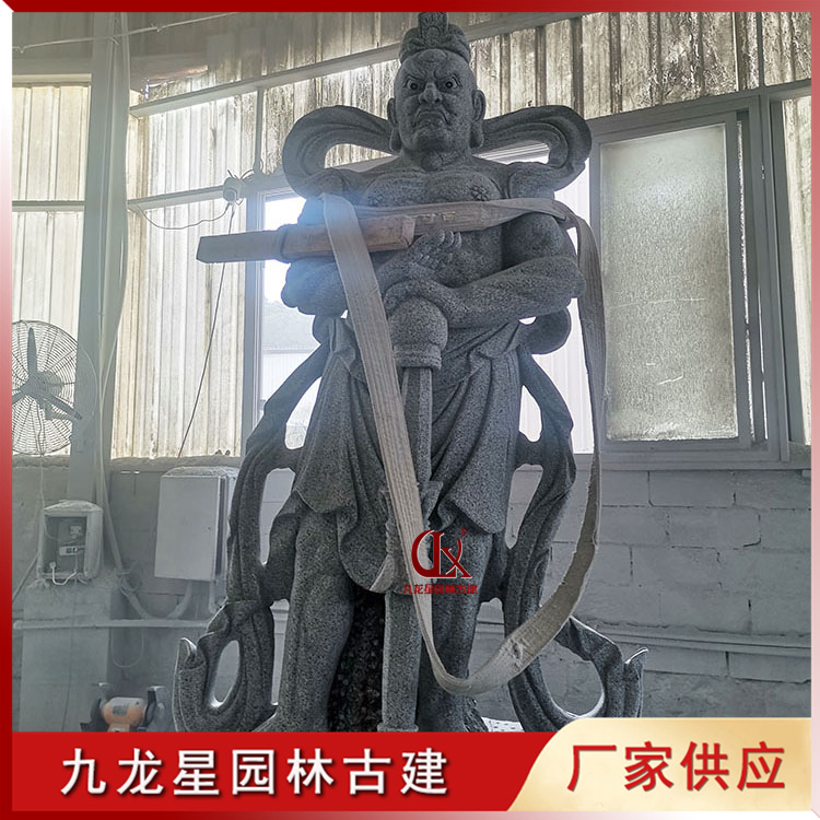 石雕哼哈二将图片