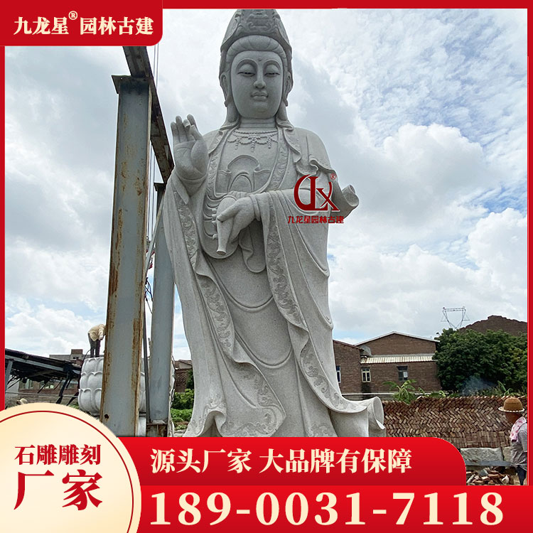 石雕观音图片