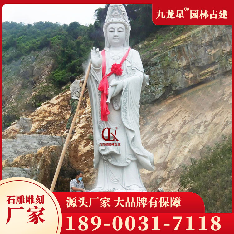 石雕观音图片